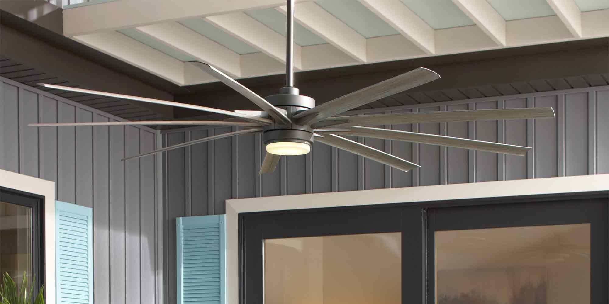 Ceiling Fan Size Guide for Outdoor Patios, Porches & Decks City Lights SF