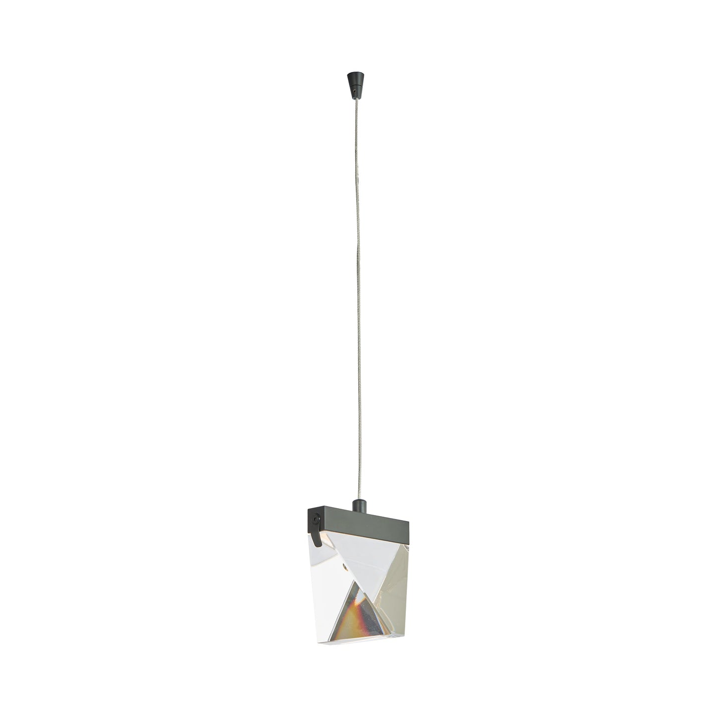 Atlas LED Pendant Light in Matte Black (Without Canopy).