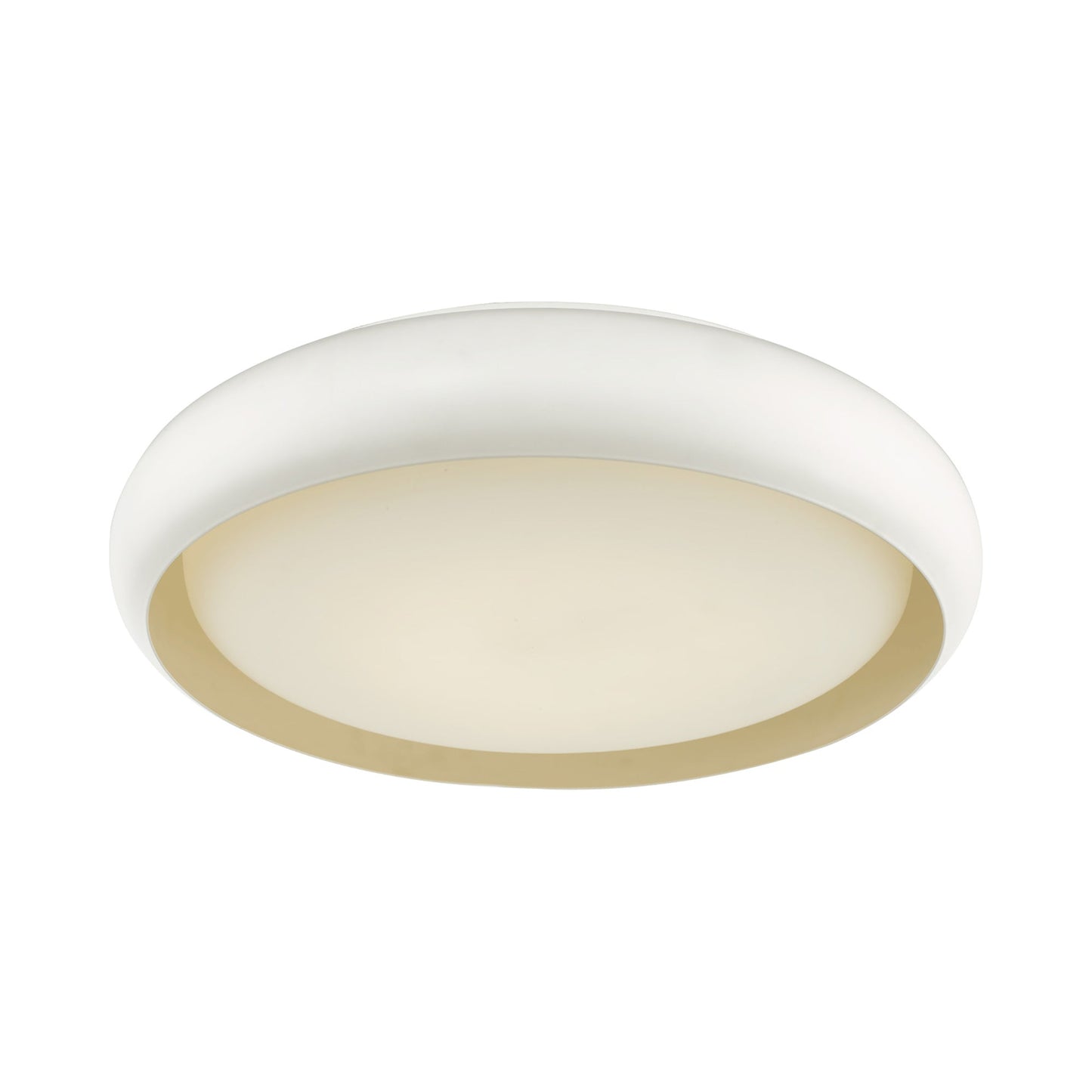 Euphoria LED Flush Mount Ceiling Light in White (18.1-Inch).