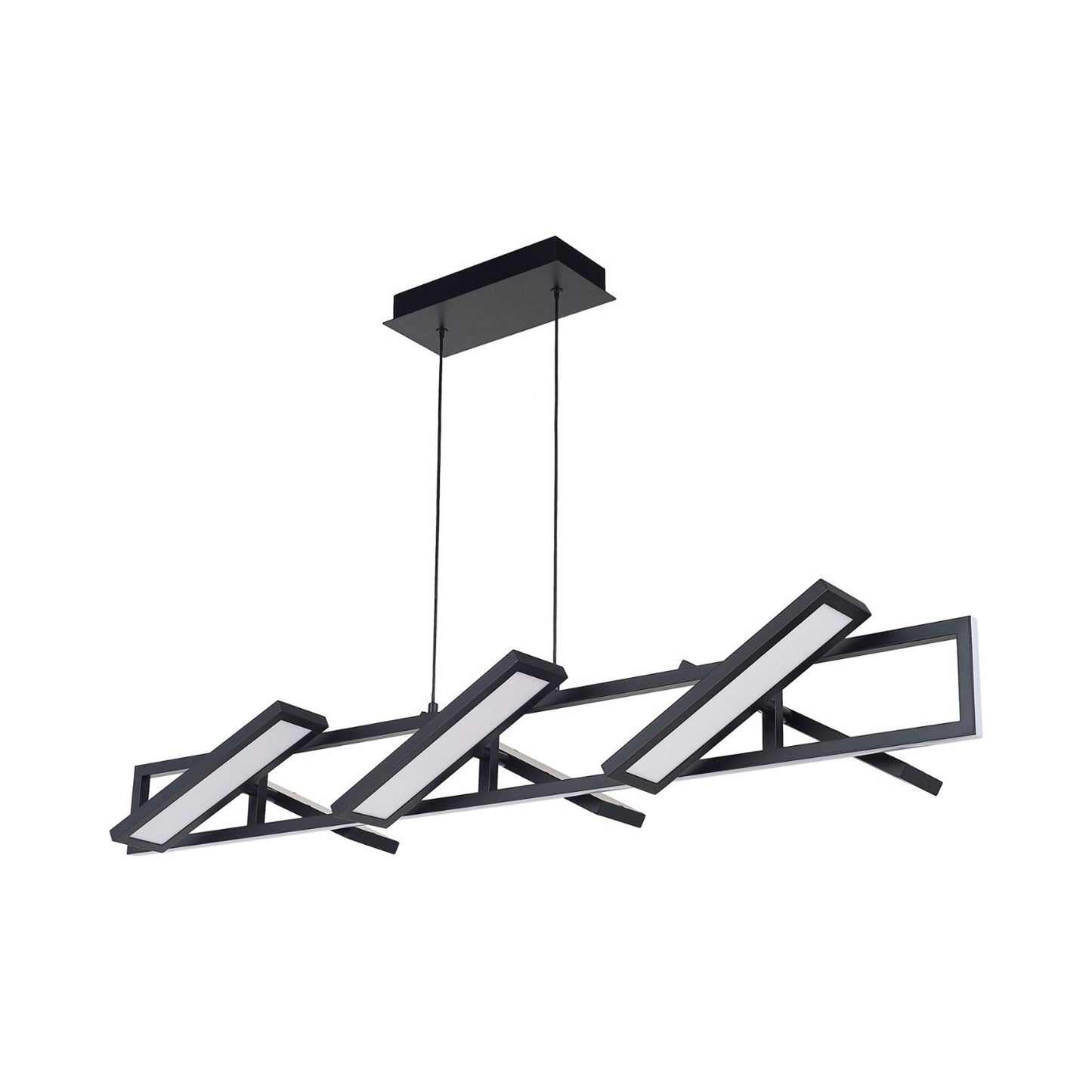 Helix LED Pendant Light in Matte Black (48-Inch).