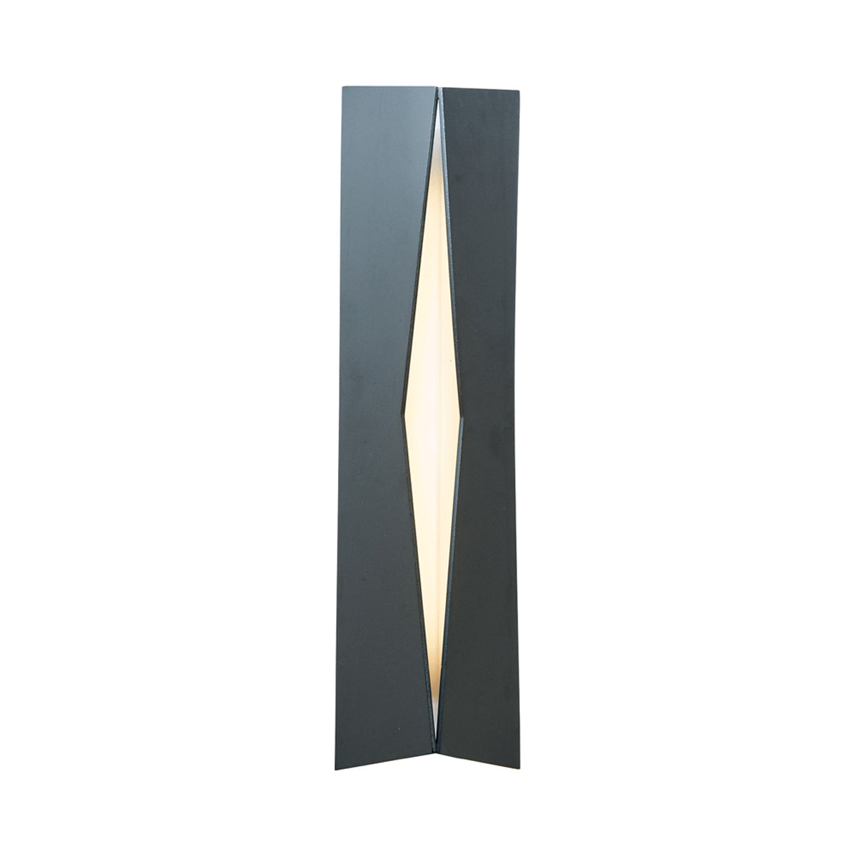 Omega Outdoor LED Wall Light in Matte Black.