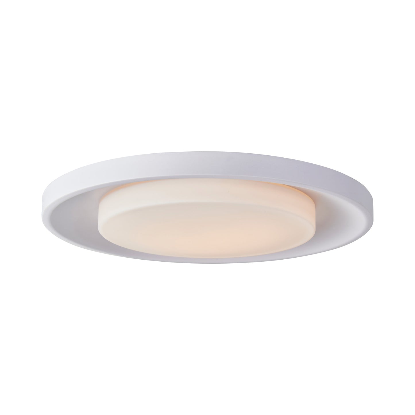 Toto LED Flush Mount Ceiling Light in Matte White (19-Inch).
