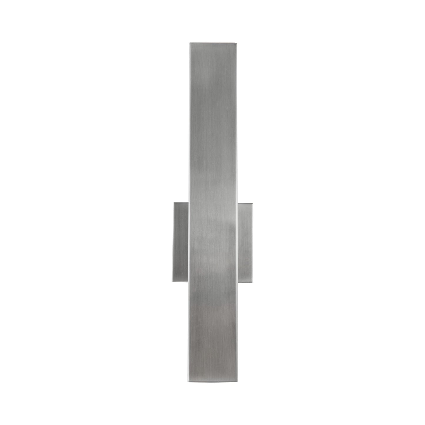 Yoga Straight Outdoor LED Wall Light in Stainless Steel.
