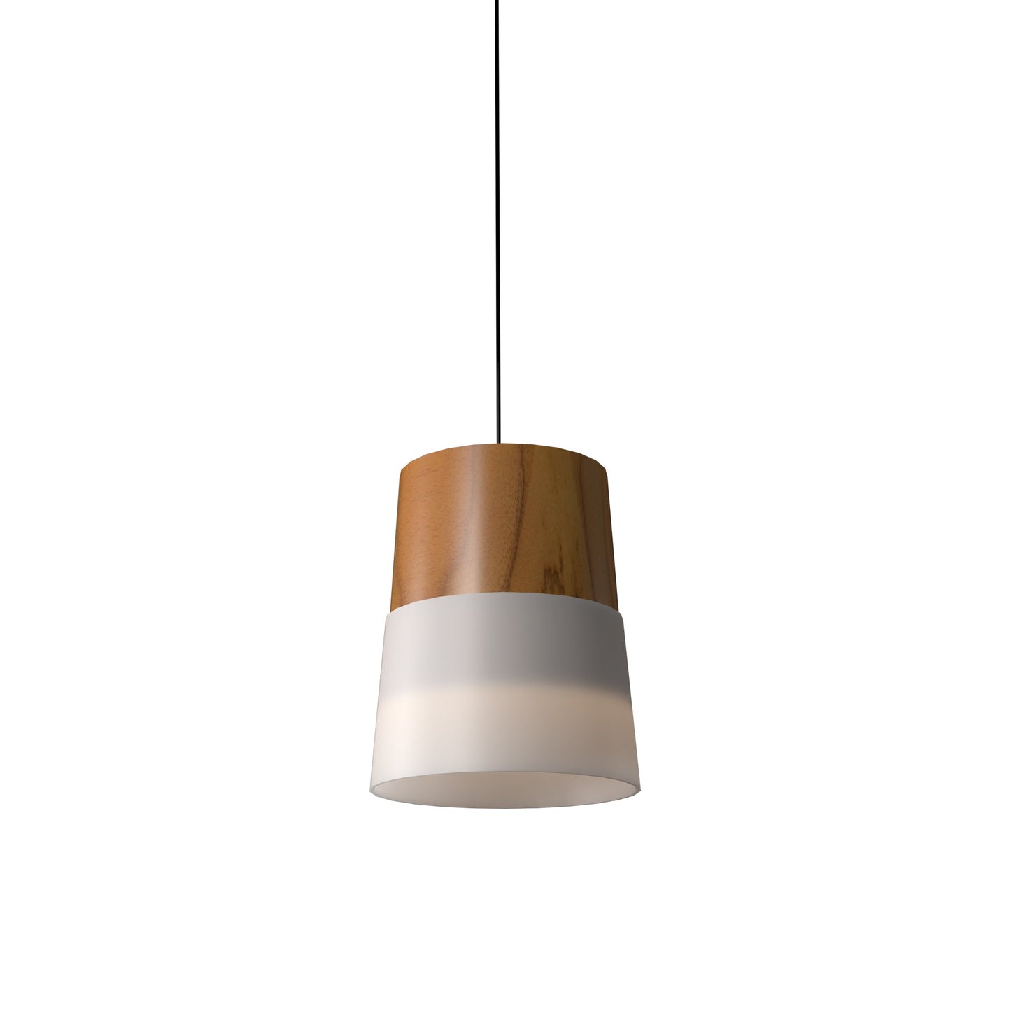 Conical 1151 Pendant Light in Teak.