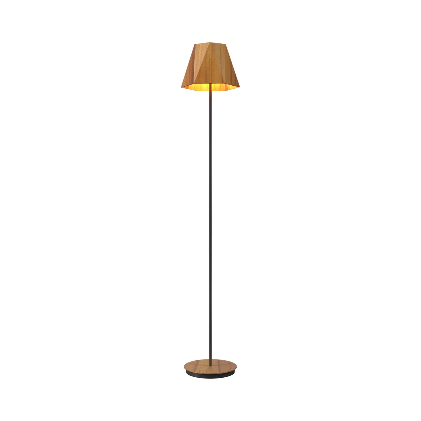 Facet 3055 Floor Lamp in Teak.