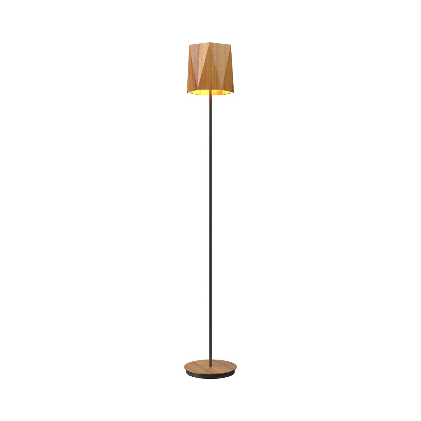 Facet 3057 Floor Lamp in Teak.
