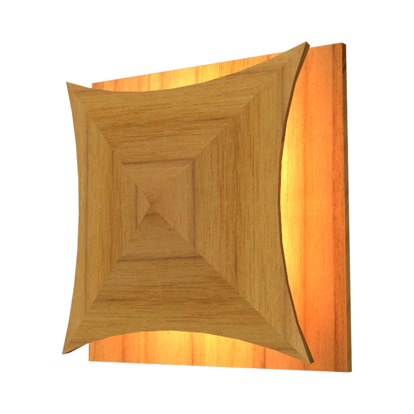 Facet 4063 LED Wall Light in Teak.