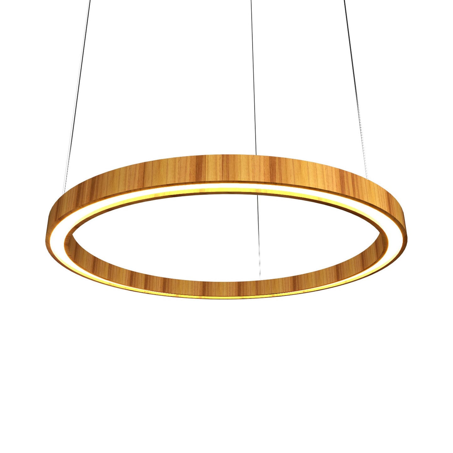 Frame 14 LED Pendant Light in Teak (15.75-Inch).