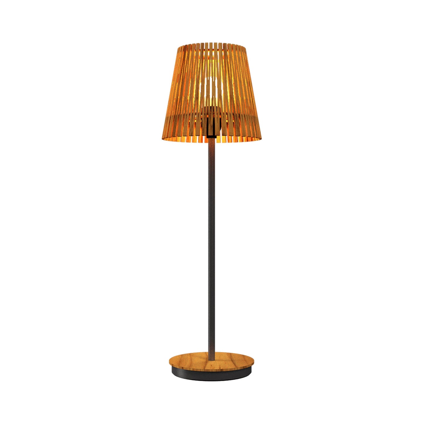Living Hinges 7089 Table Lamp in Teak (23.62-Inch).