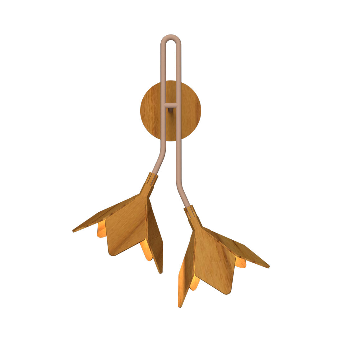 Sakura Wall Light in Teak.