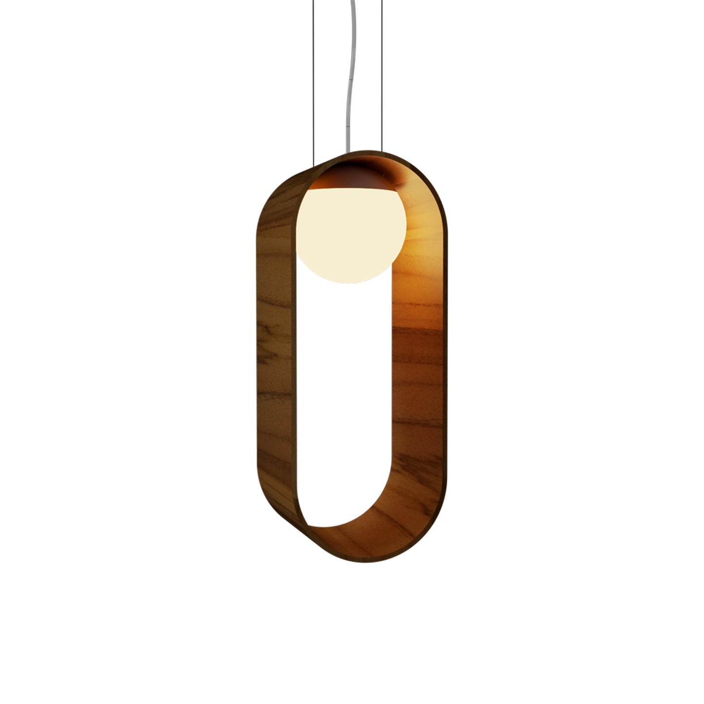 Sfera 1466 Pendant Light in Teak.