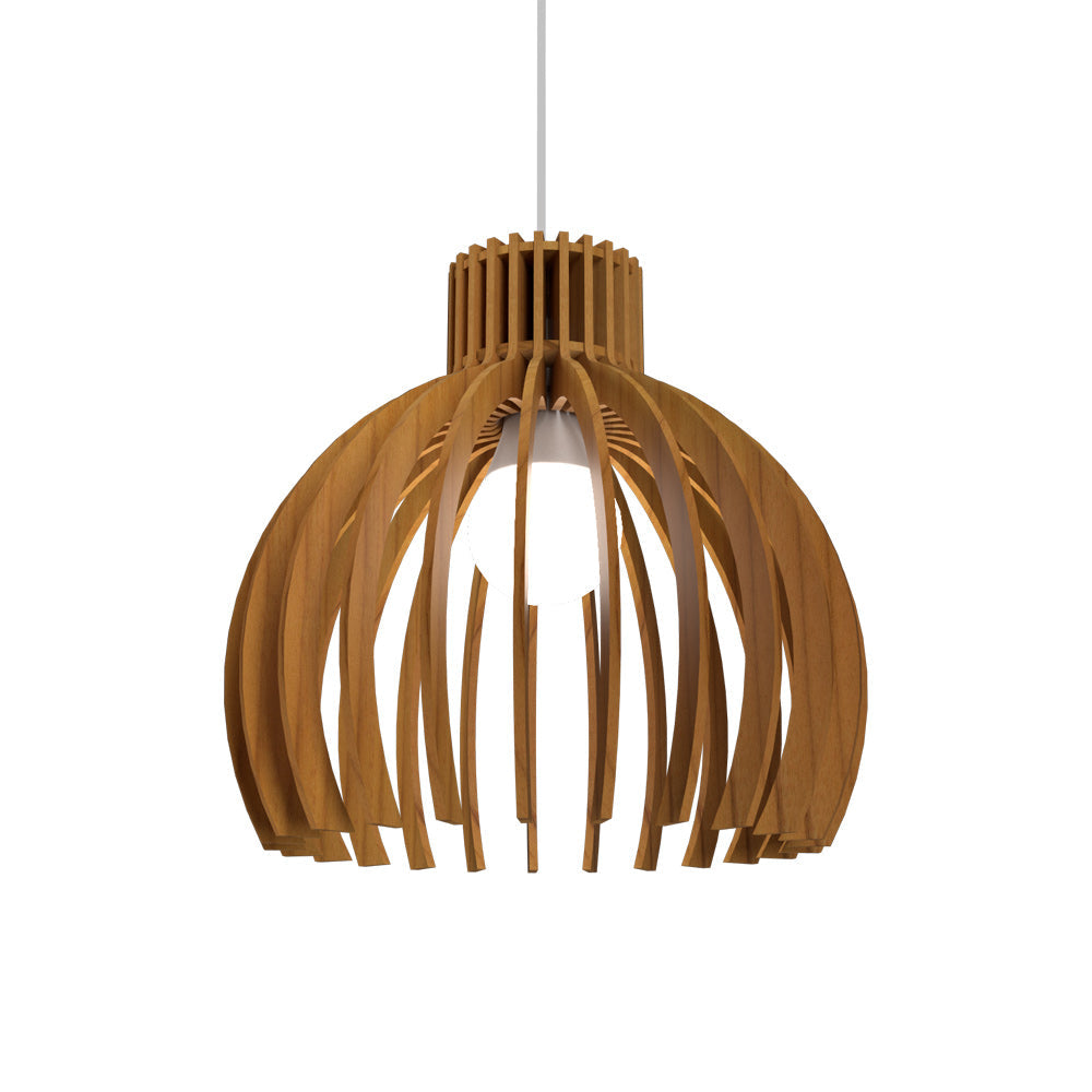 Stecche Di Legno Pendant Light in Teak (8.46-Inch).