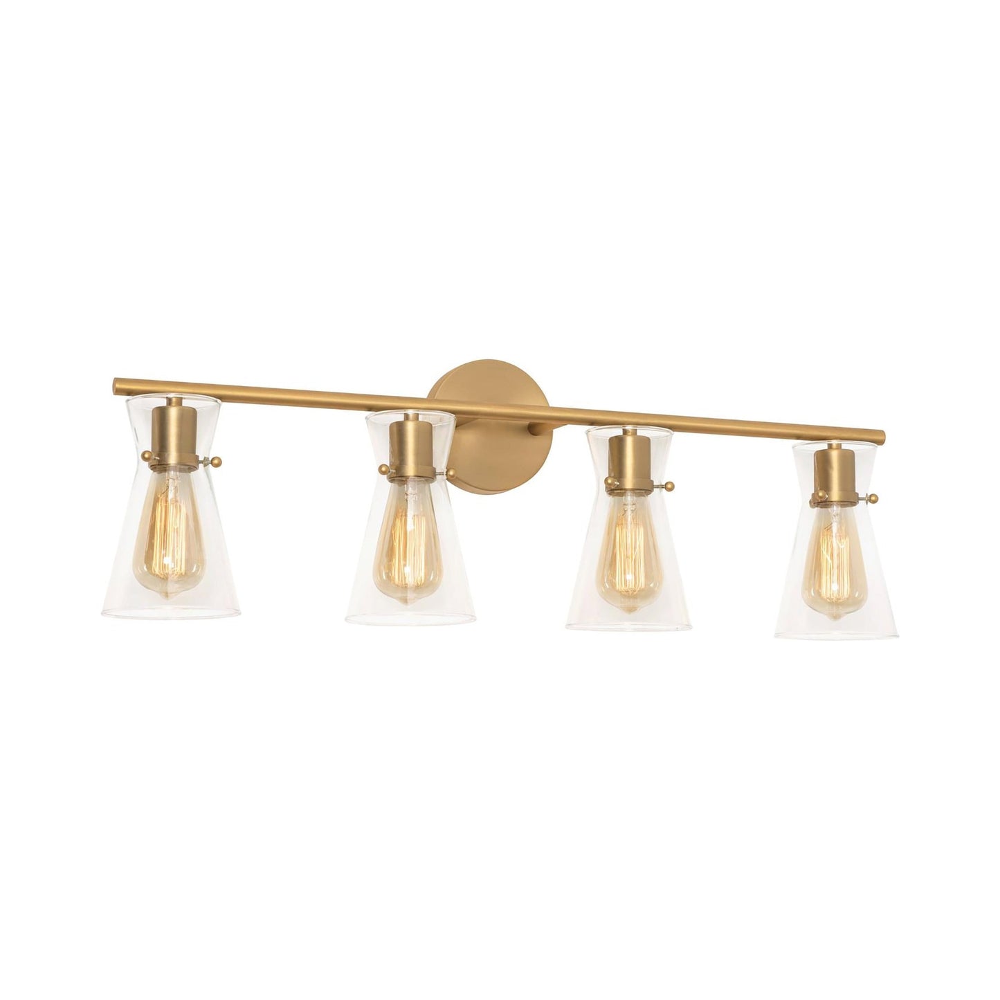 Amanda Bath Vanity Light in Satin Brass (4-Light).