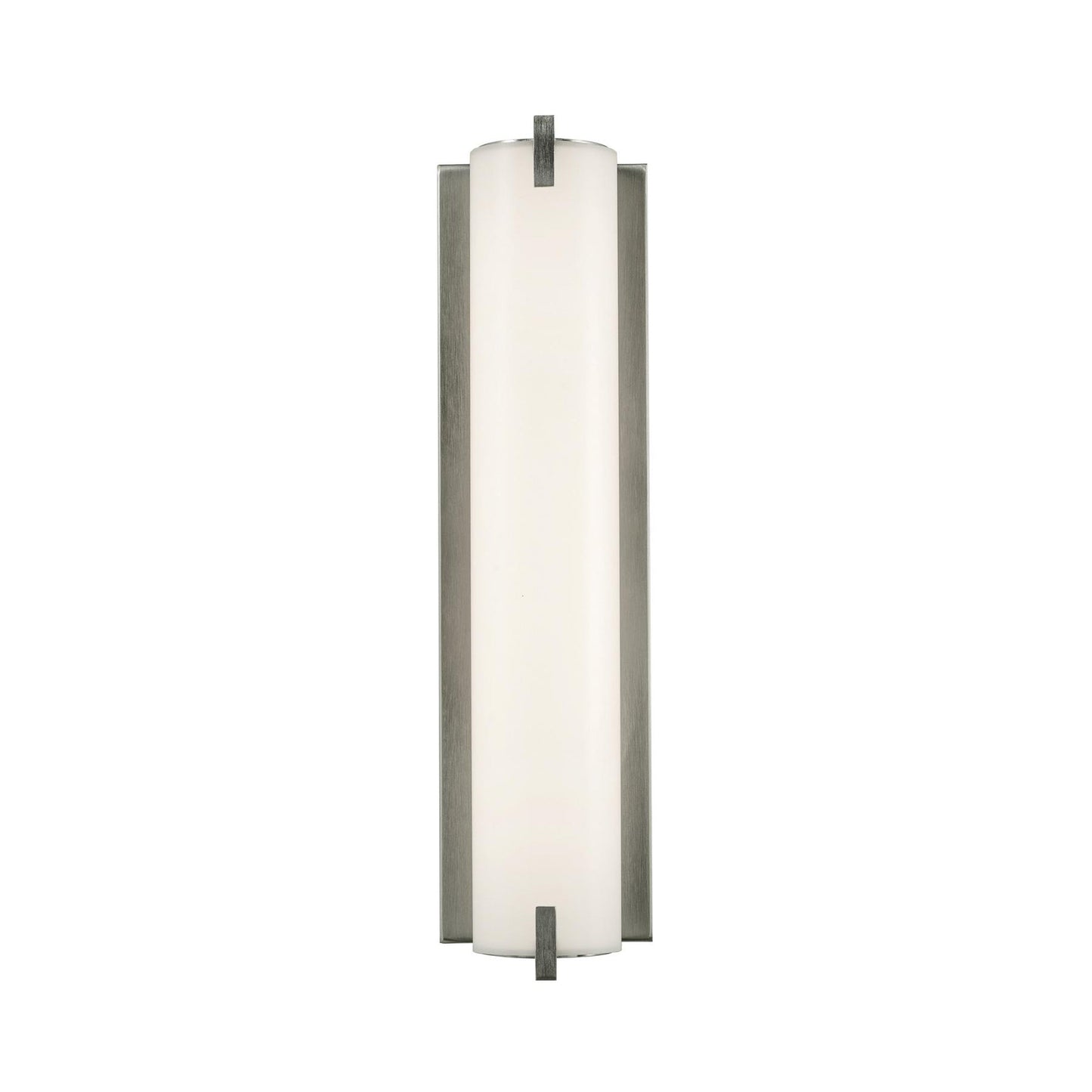 Axel LED Wall Light in Satin Nickel.