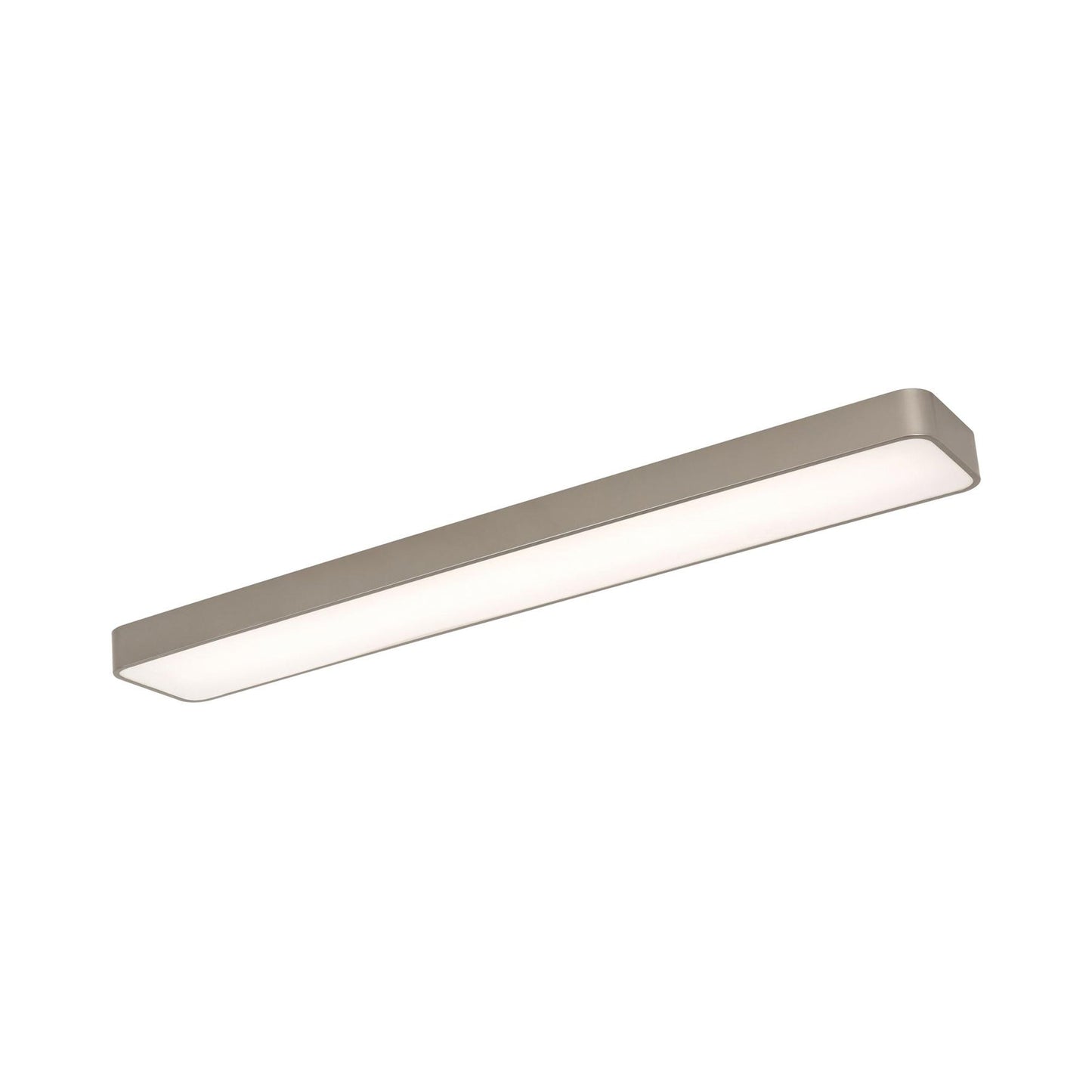 Bailey Linear LED Flush Mount Ceiling Light in Satin Nickel (45.5-Inch).