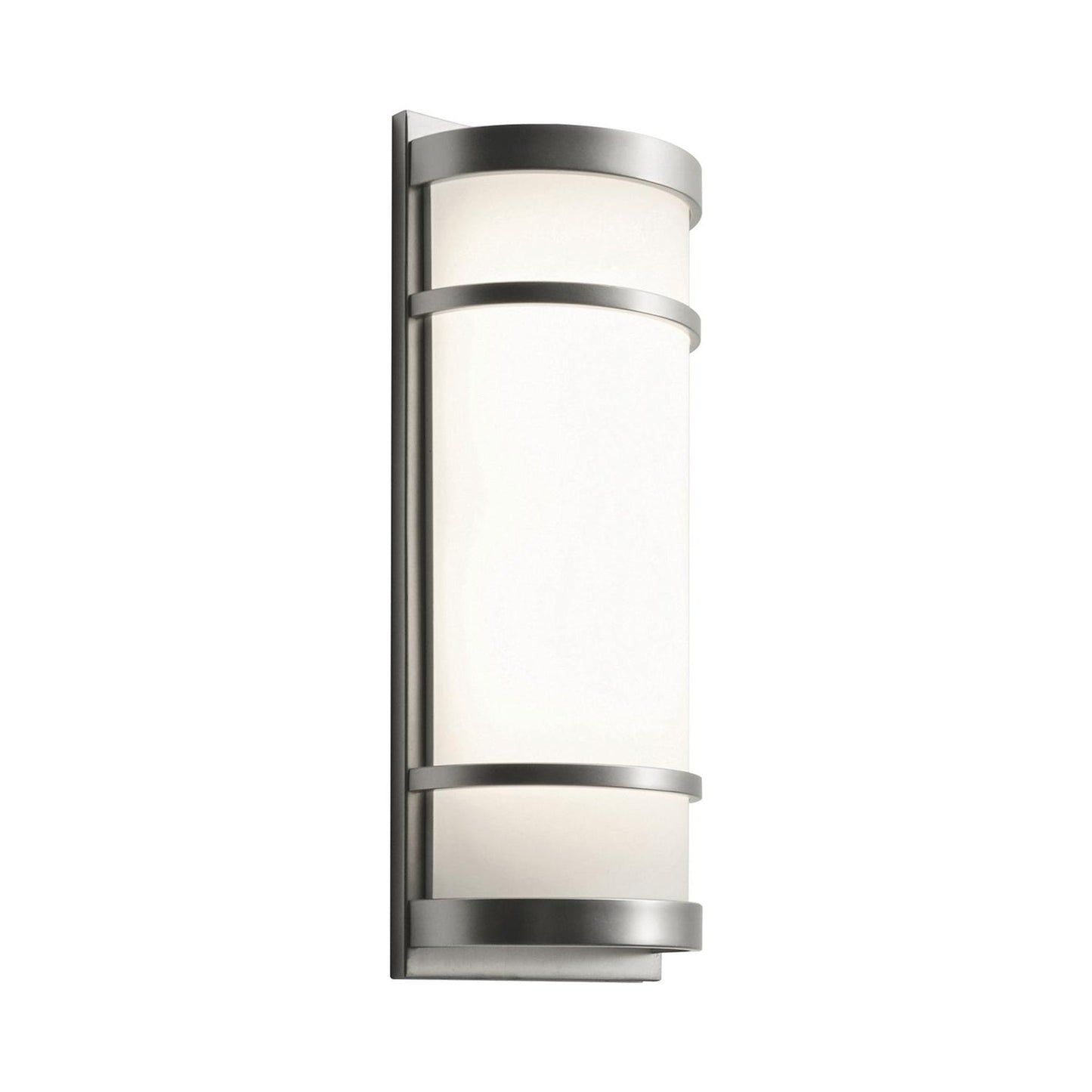 Brio LED Wall Light in Satin Nickel.