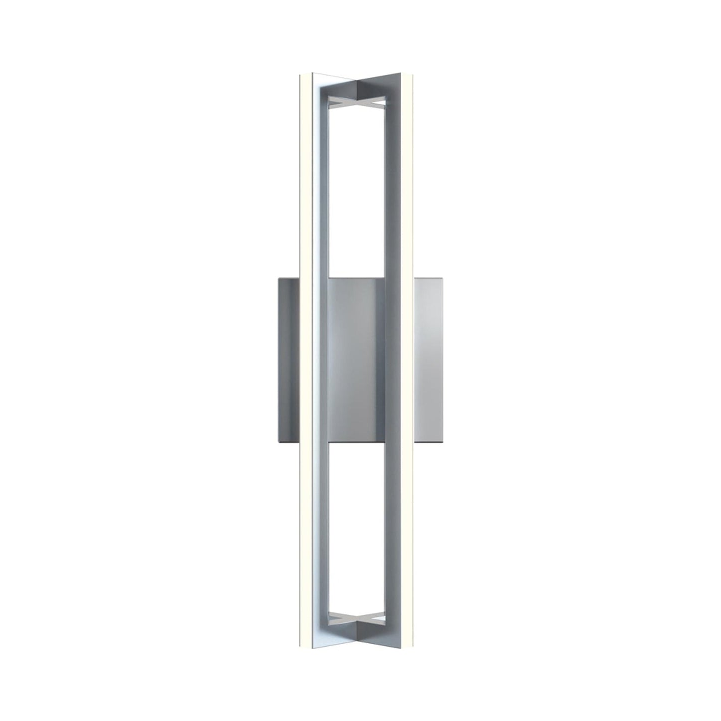 Cass LED Wall Light in Satin Nickel.