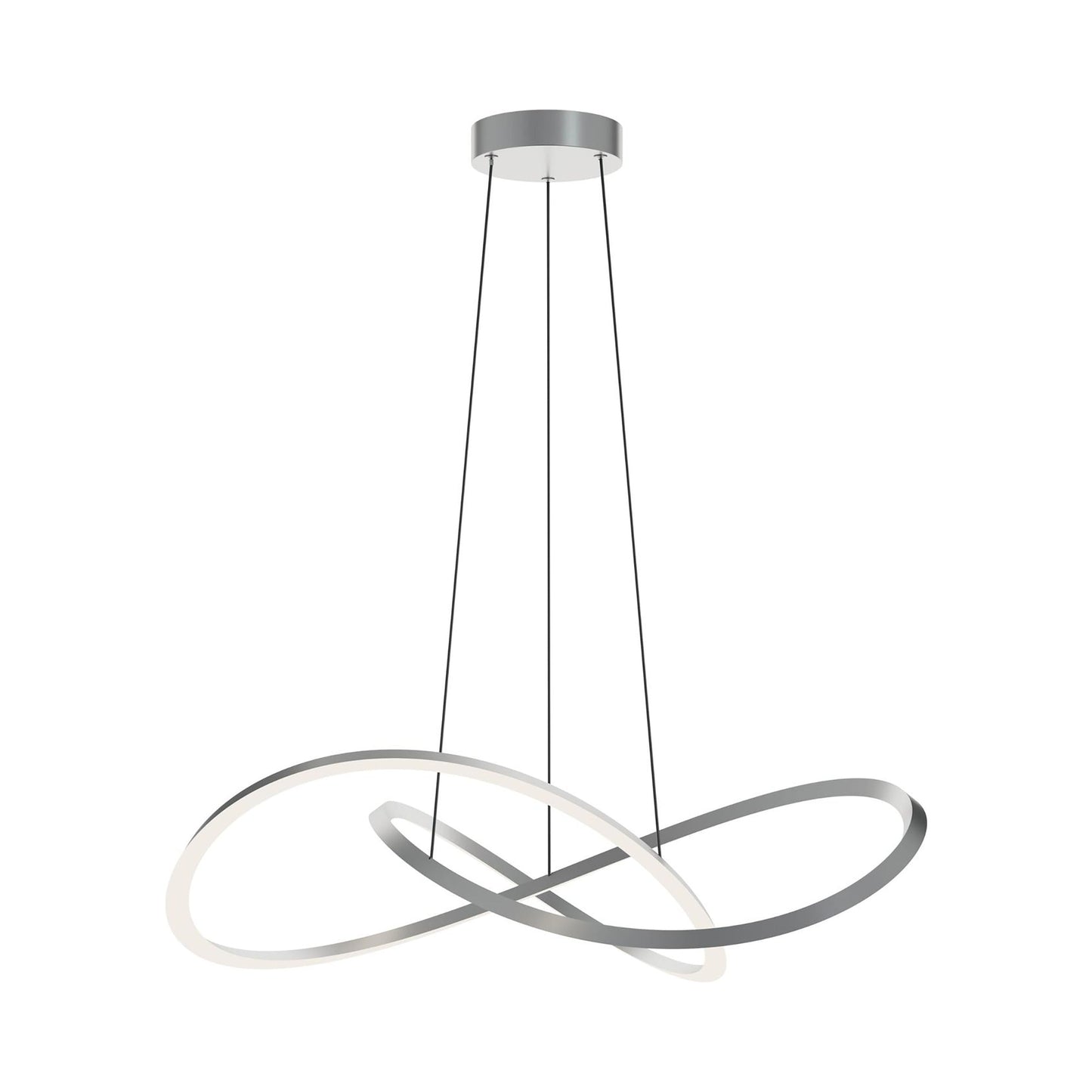 Celeste LED Pendant Light in Satin Nickel (31.5-Inch).