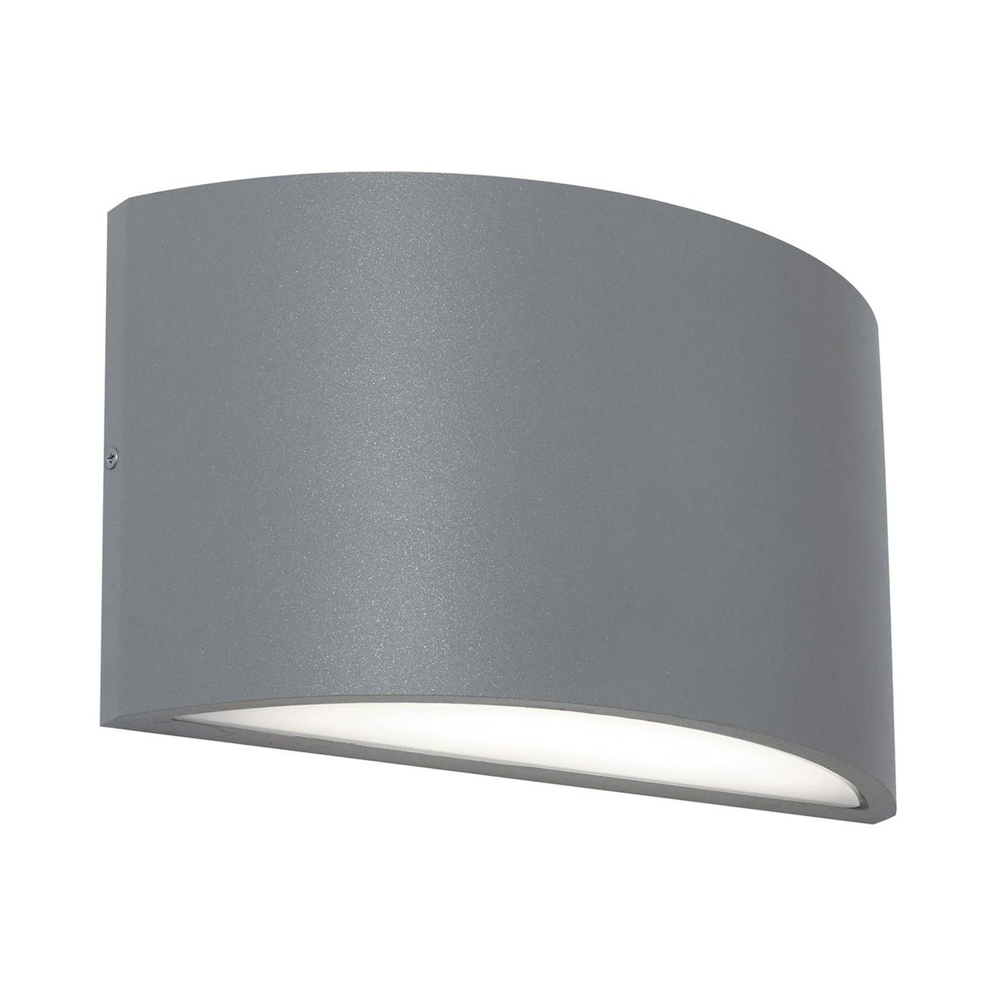 Celia Outdoor LED Wall Light in Textured Grey (7-Inch).