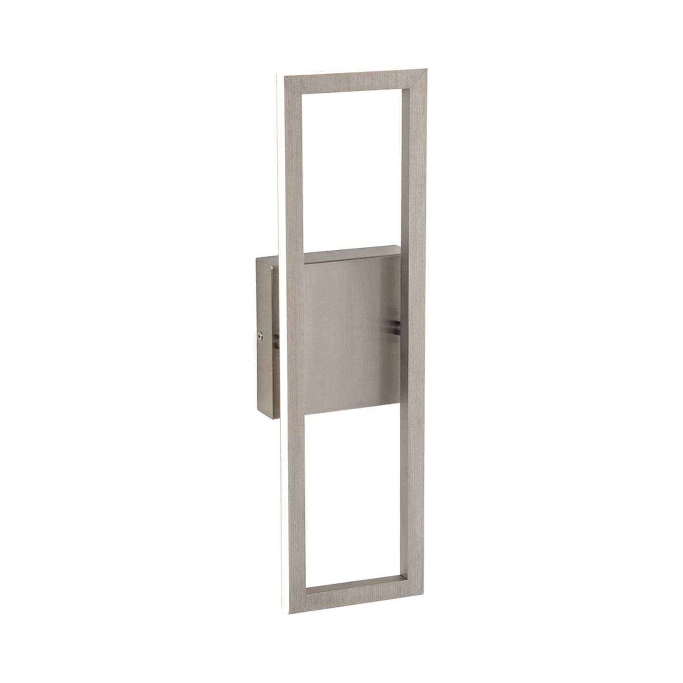 Cole LED Wall Light in Satin Nickel.
