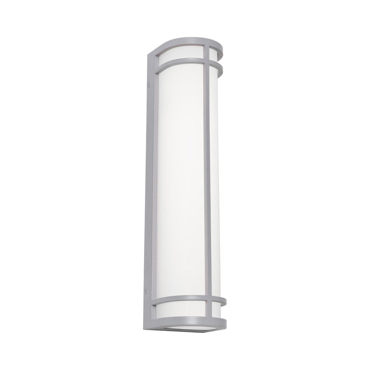 Crain Outdoor LED Wall Light in Textured Grey (24-Inch).