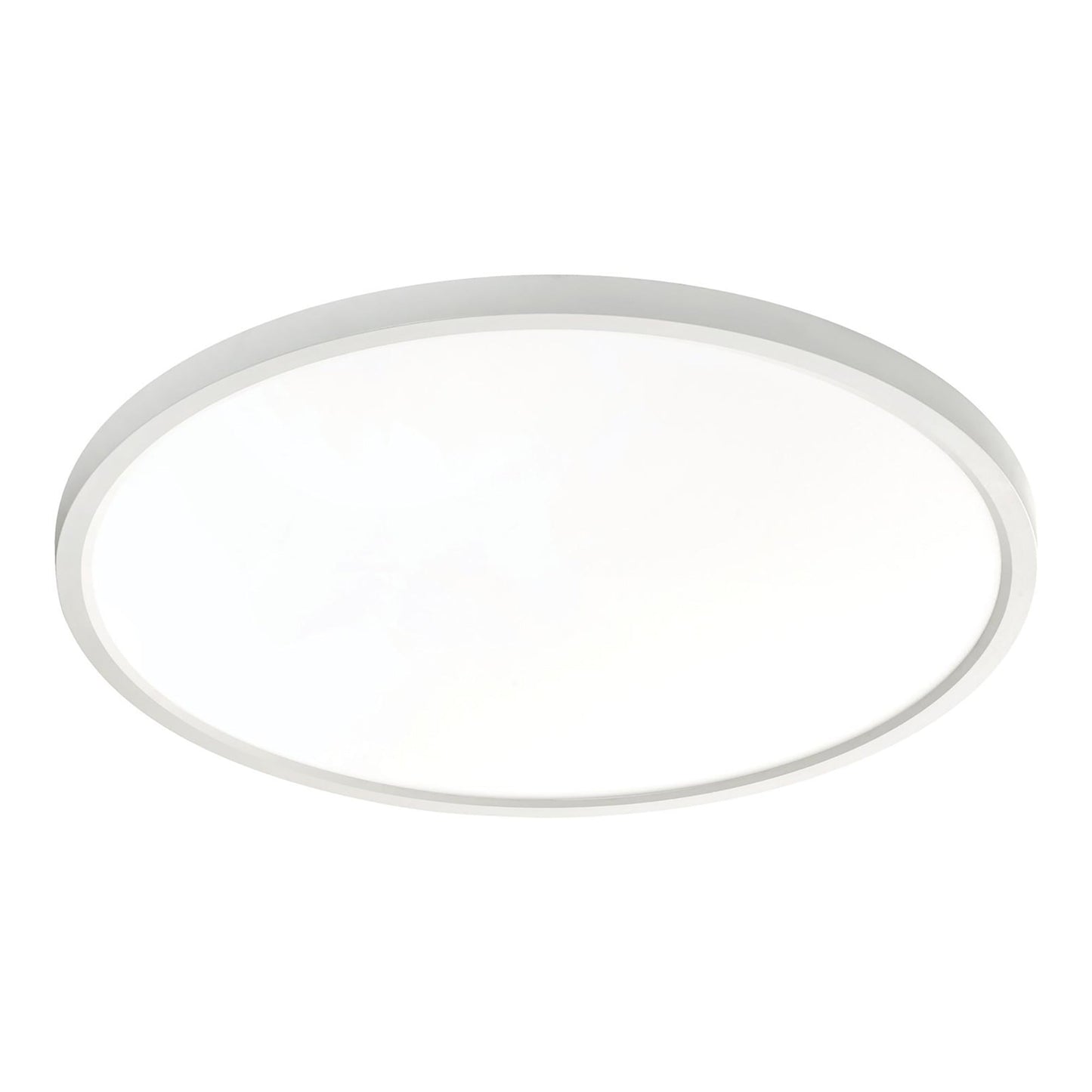 Edge Round LED Flush Mount Ceiling Light in White (24-Inch).