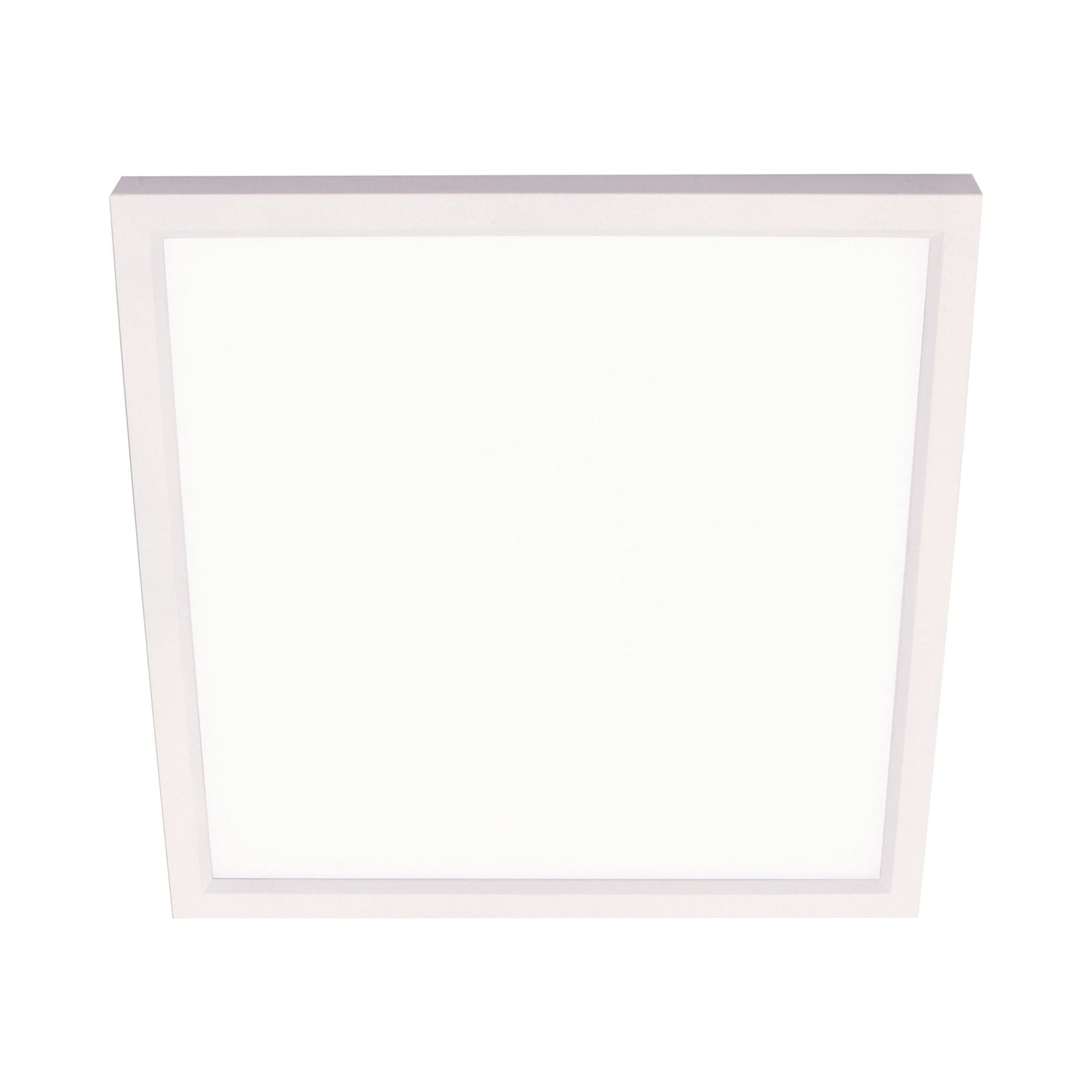 Edge Square LED Flush Mount Ceiling Light in White (9-Inch).