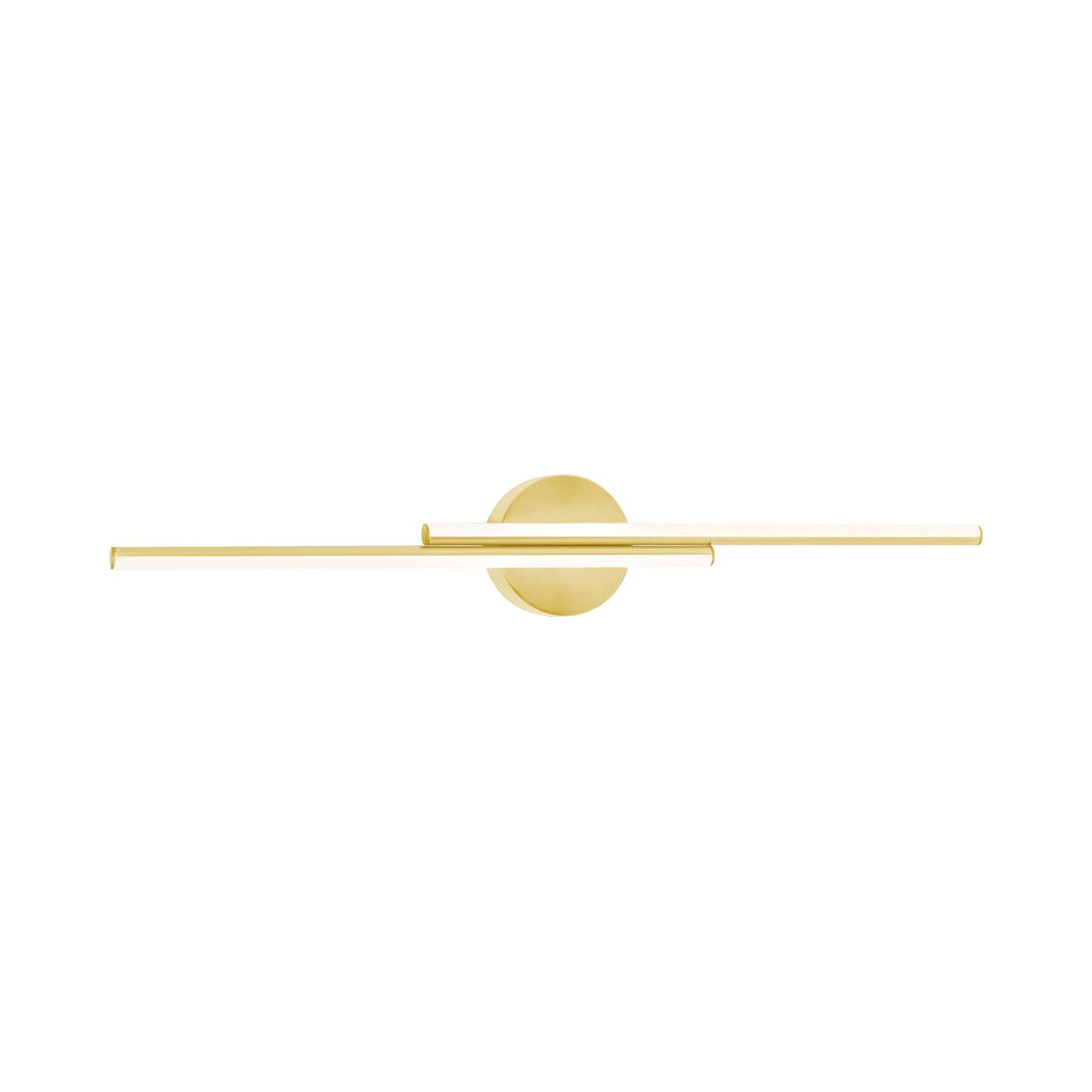 Ella LED Vanity Wall Light in Satin Brass (Large).