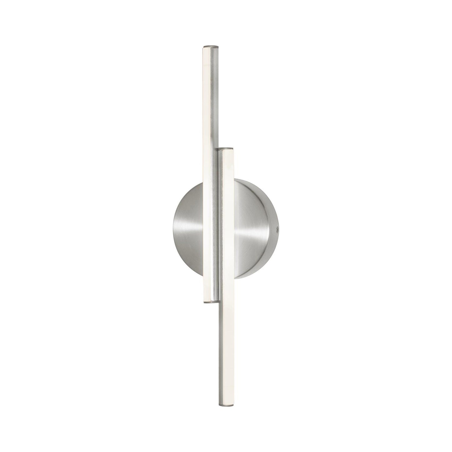 Ella LED Wall Light in Satin Nickel.