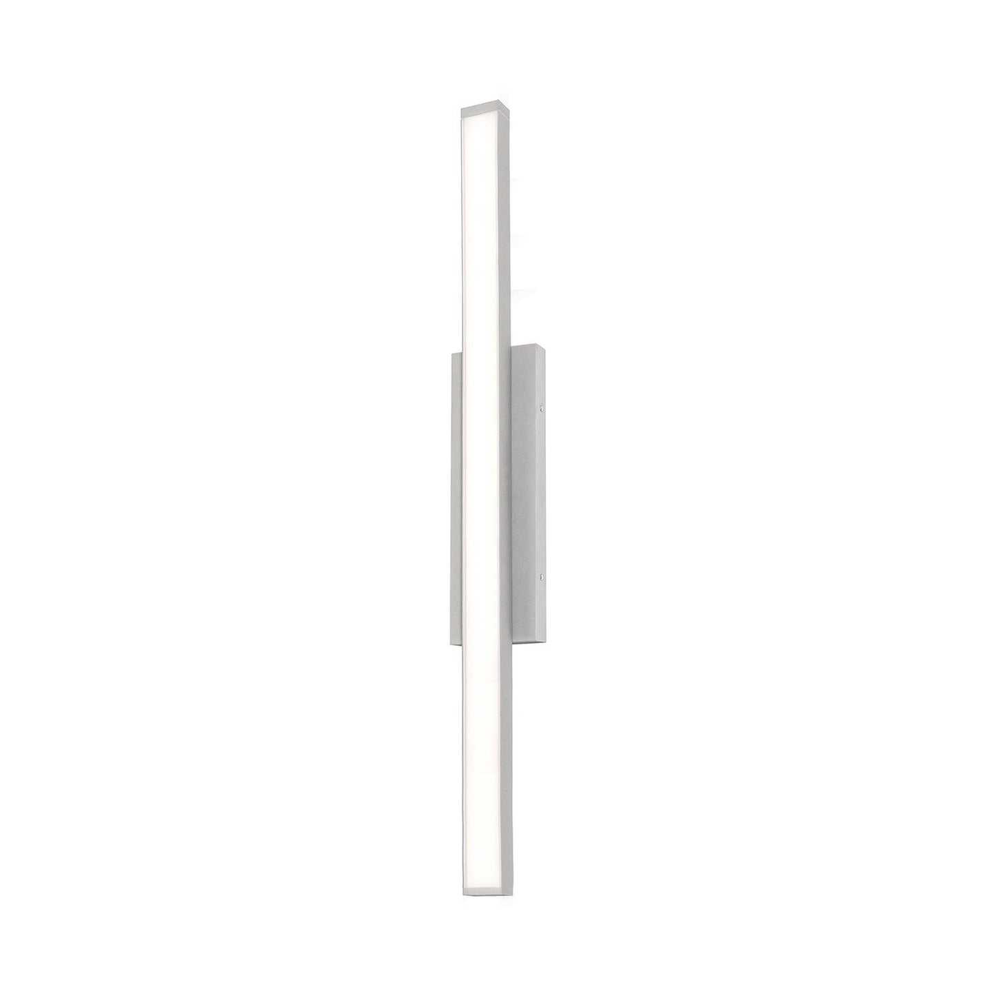 Gale Outdoor LED Wall Light in Textured Grey (36-Inch/No Features).