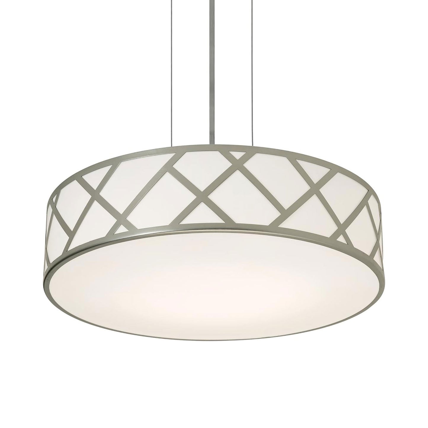 Haven LED Pendant Light in Satin Nickel (21-Inch).