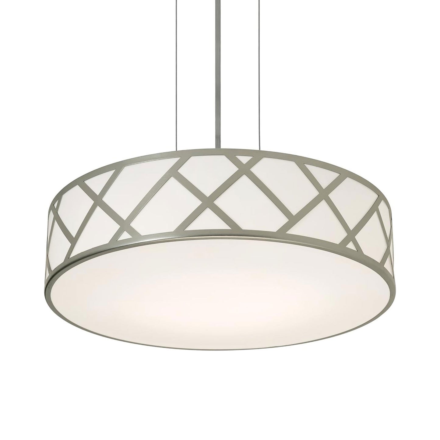 Haven Pendant Light in Satin Nickel (21-Inch).