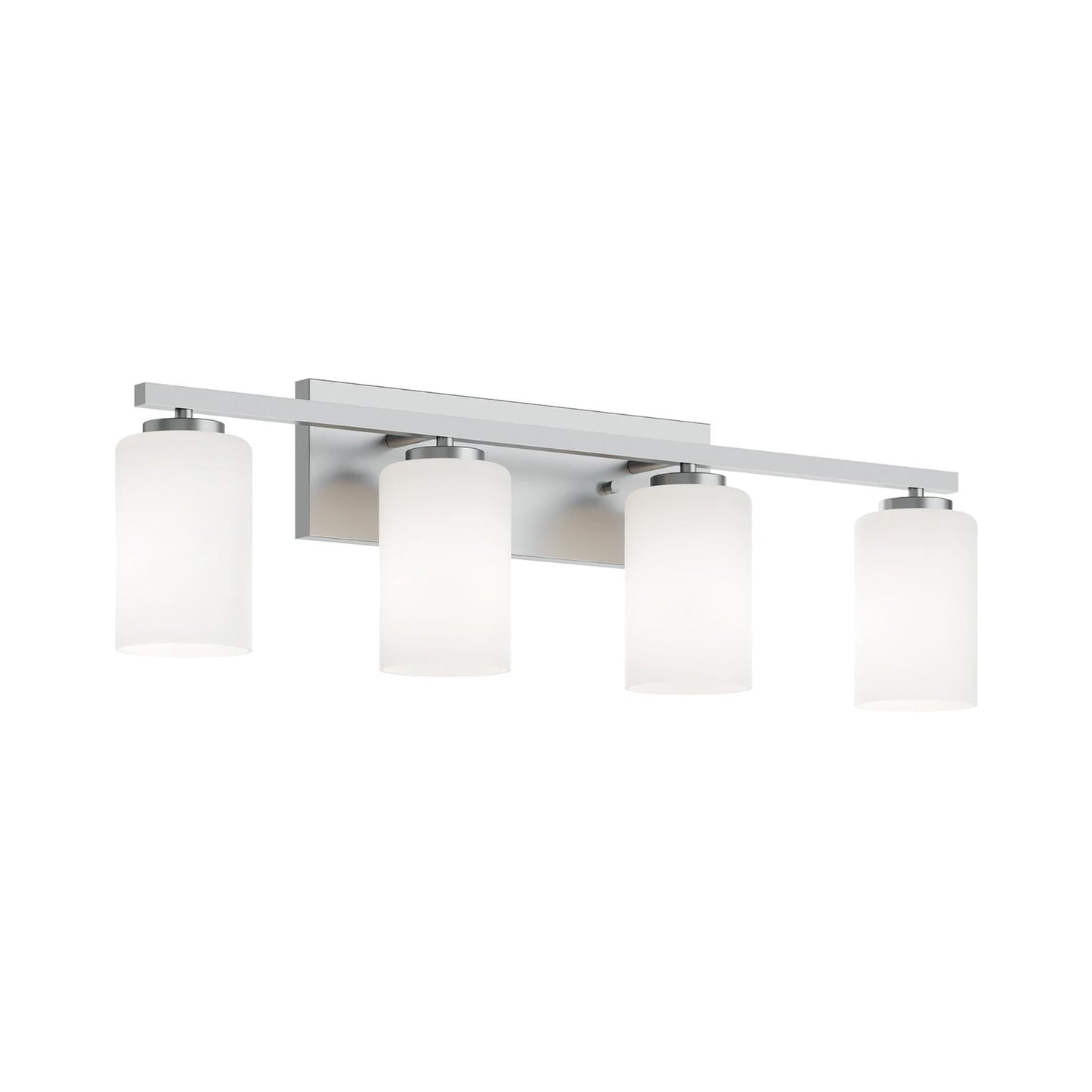 Leo Bath Vanity Light in Satin Nickel (4-Light).