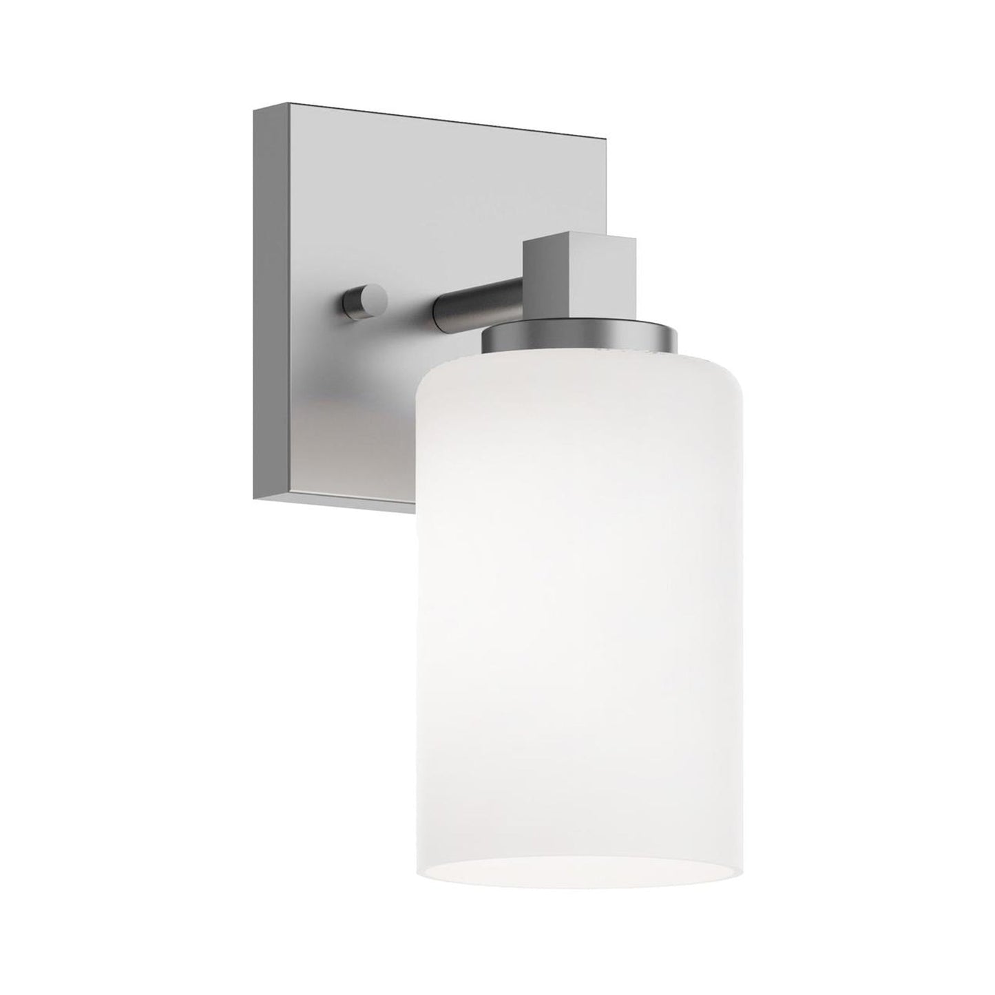 Leo Bath Wall Light in Satin Nickel.