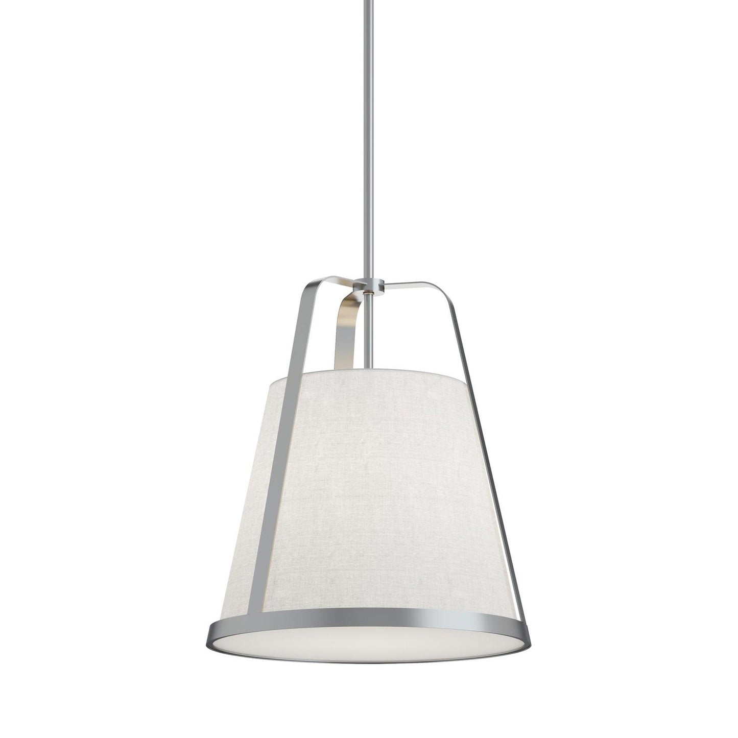 Lizzette Pendant Light in Satin Nickel (16-Inch).