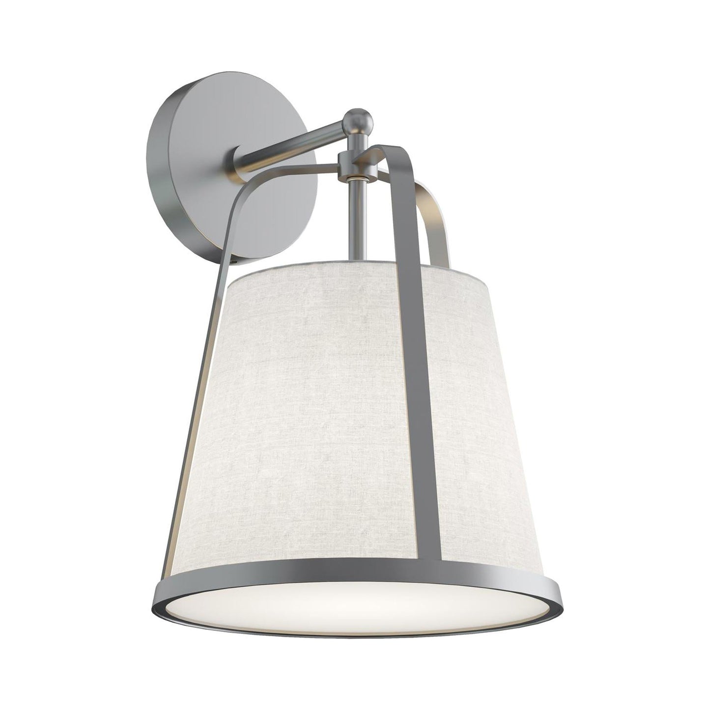 Lizzette Wall Light in Satin Nickel.