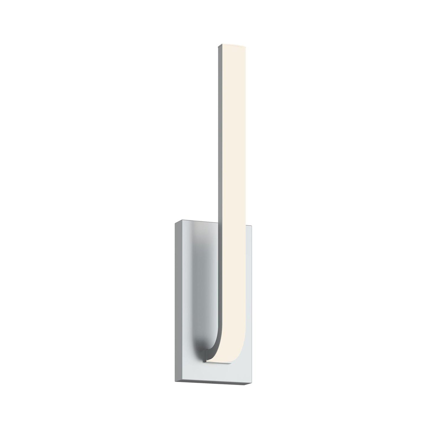 Lumina LED Wall Light in Satin Nickel.