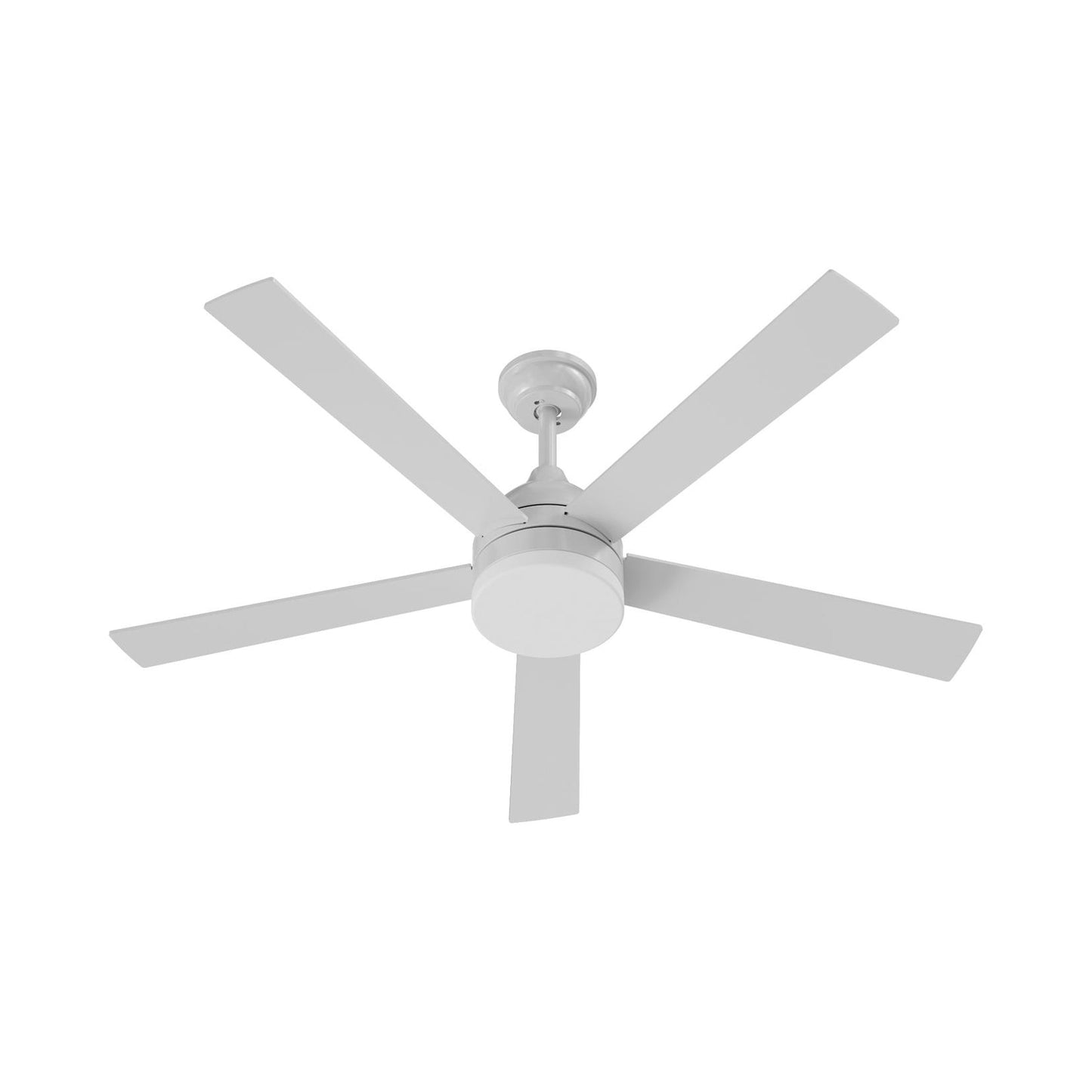 Maddox LED Ceiling Fan in White (Control Not Included).