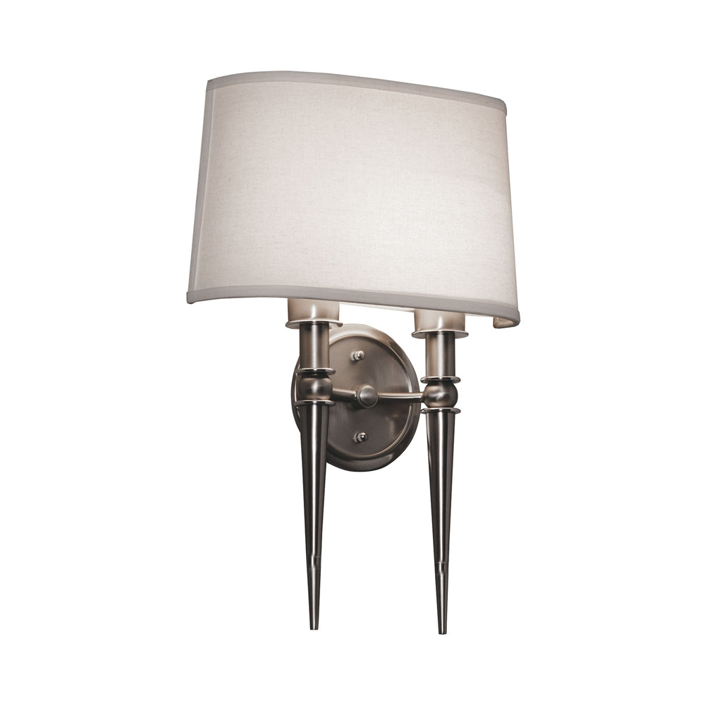 Montrose LED Wall Light in Satin Nickel.