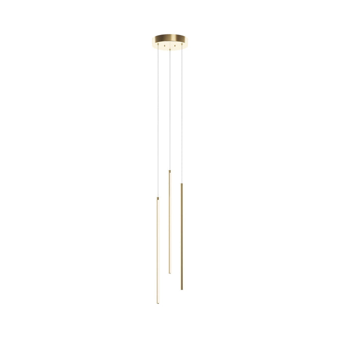 Rosemont LED Pendant Light in Satin Brass (Large).