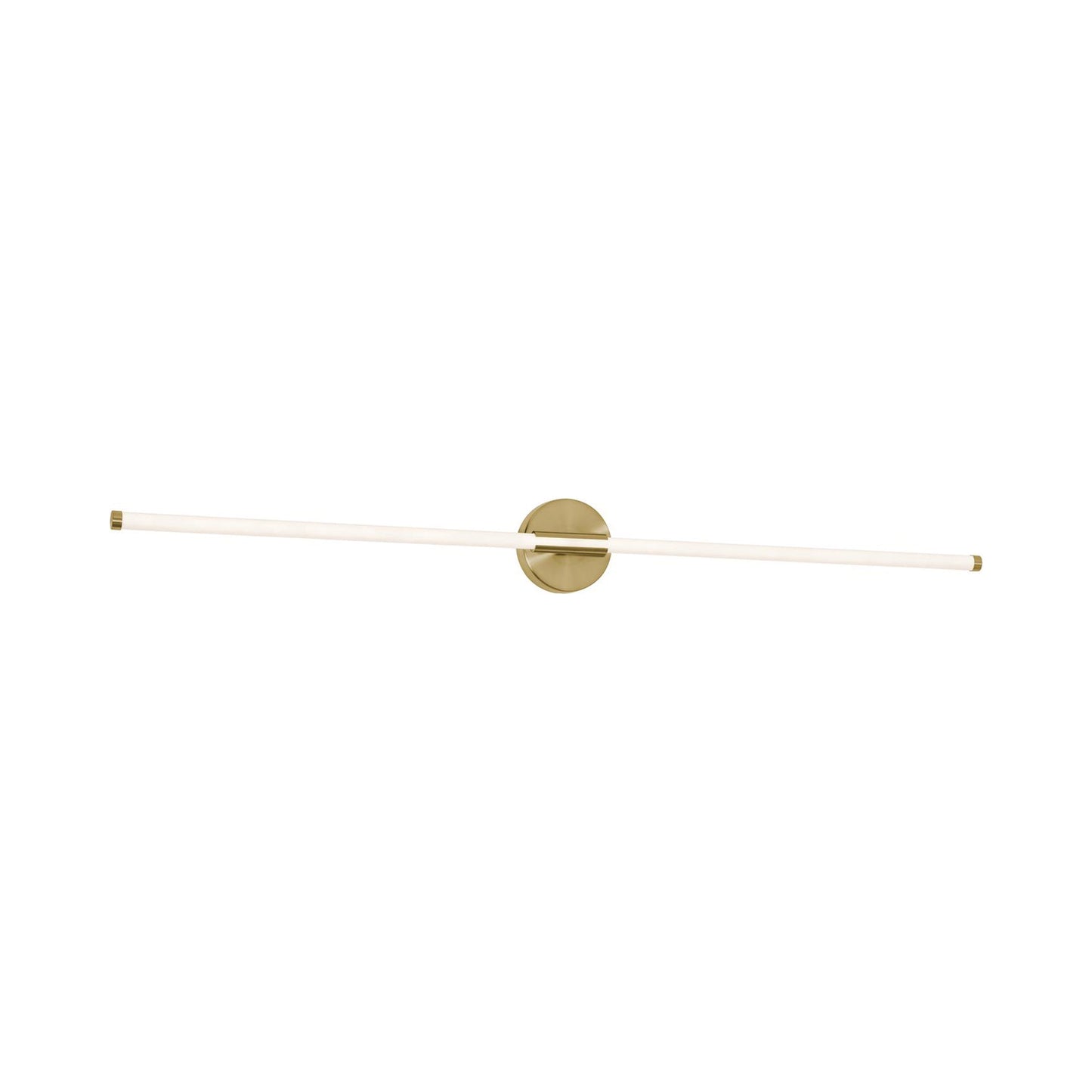 Rusnak LED Vanity Wall Light in Satin Brass (Large).