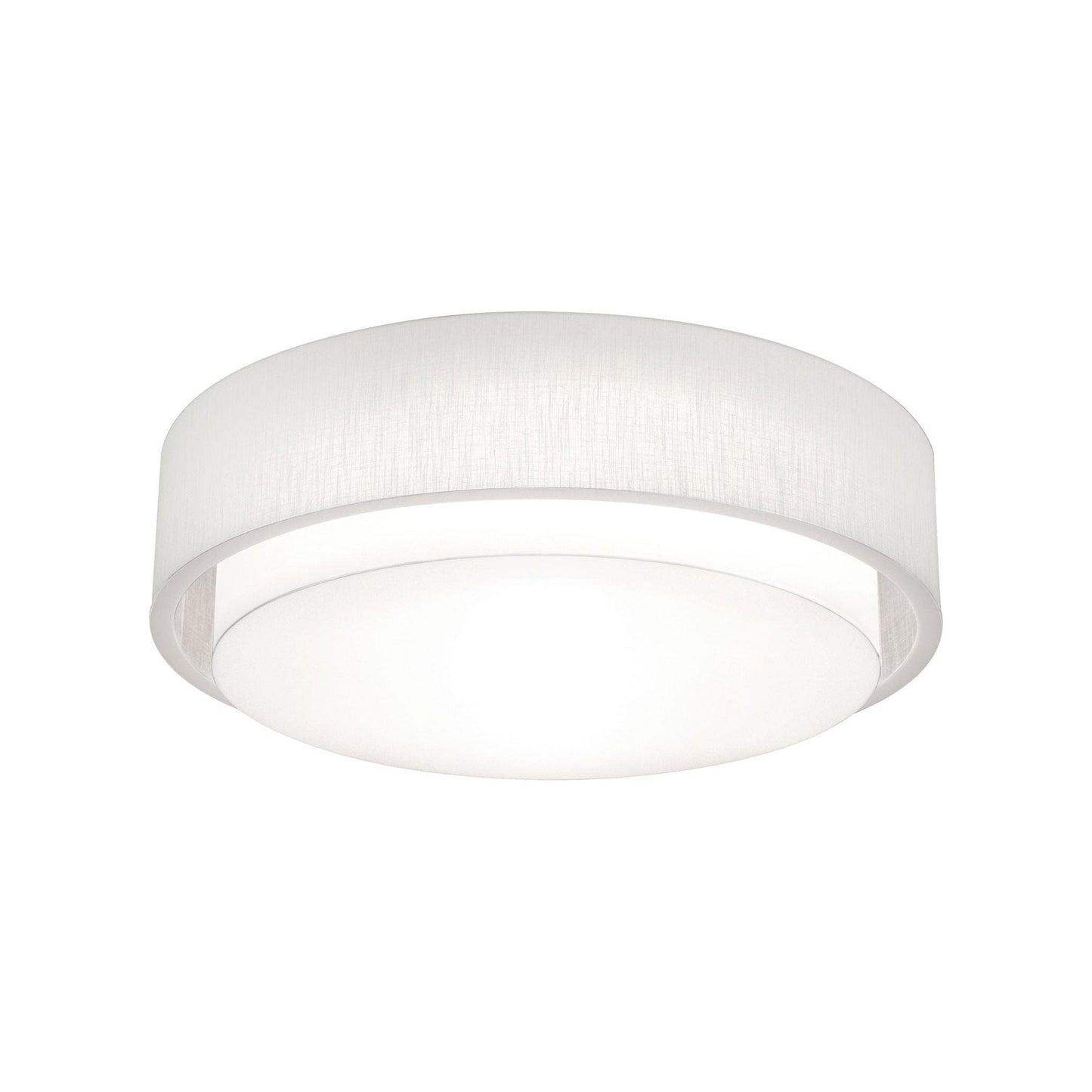 Sanibel Flush Mount Ceiling Light in Linen White (32-Inch).