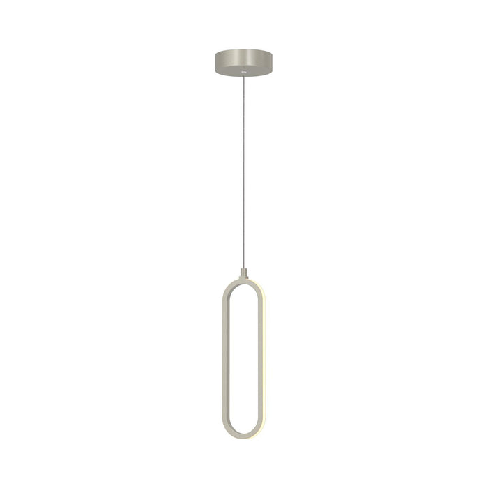 Sienna LED Pendant Light in Painted Nickel (Small).
