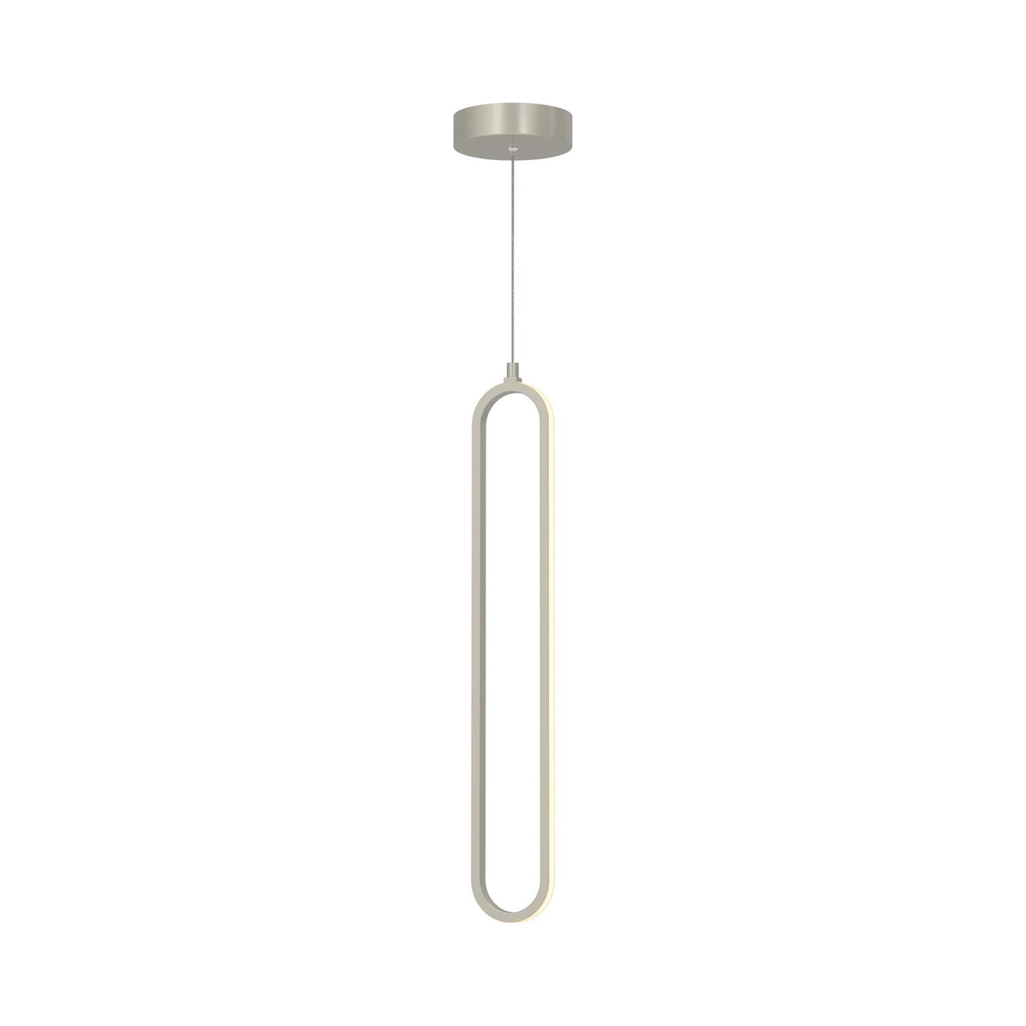 Sienna LED Pendant Light in Painted Nickel (Large).