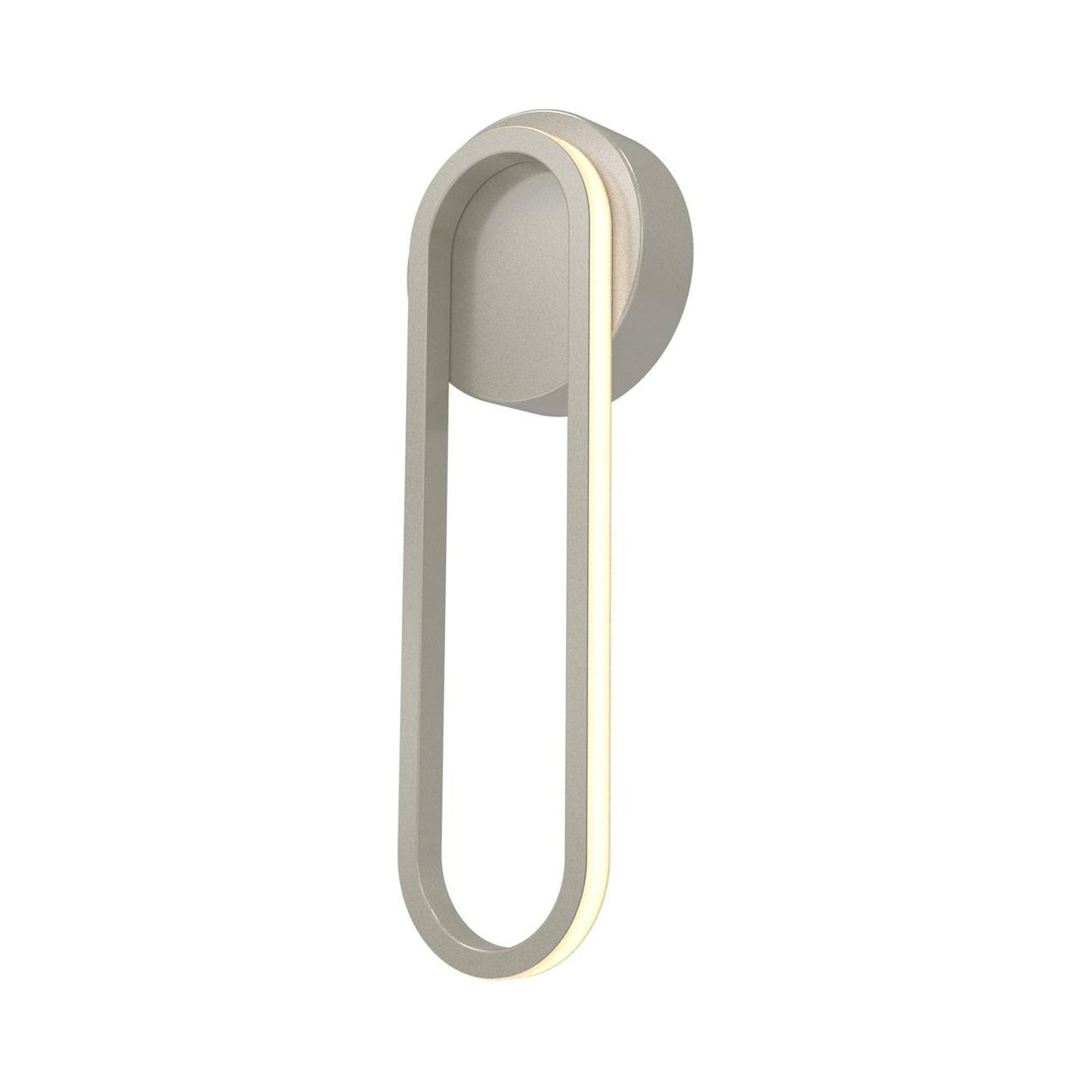 Sienna LED Wall Light in Painted Nickel.