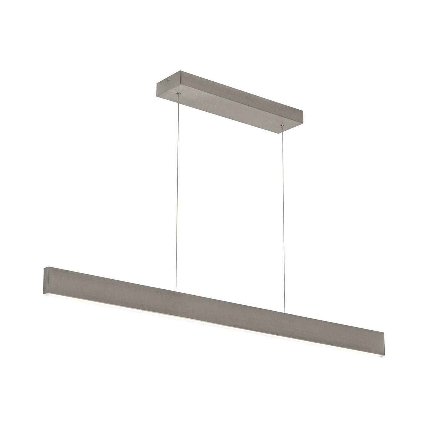 Stealth Linear LED Pendant Light in Satin Nickel (46-Inch).