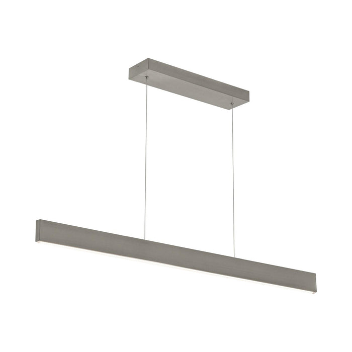 Stealth Linear LED Pendant Light in Satin Nickel (46-Inch).