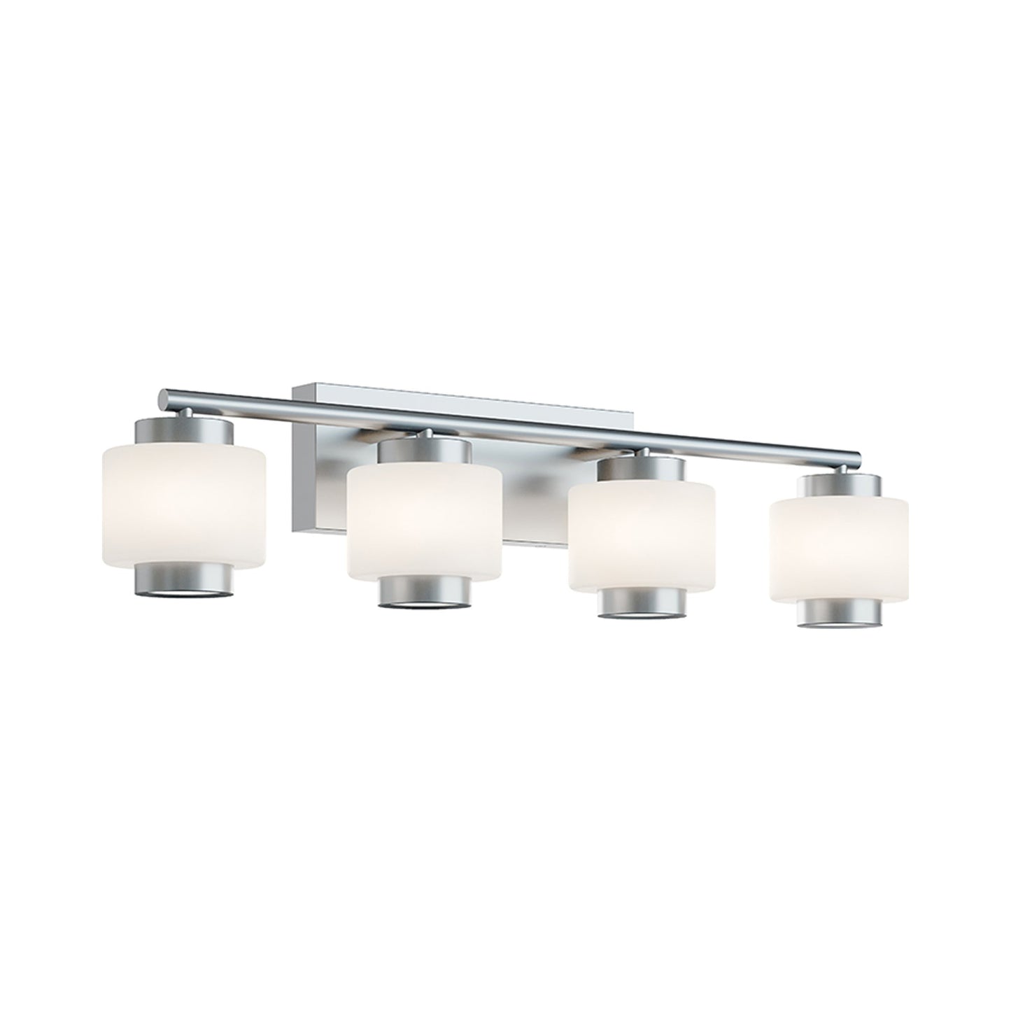 Sydney LED Bath Vanity Light in Satin Nickel (4-Light).