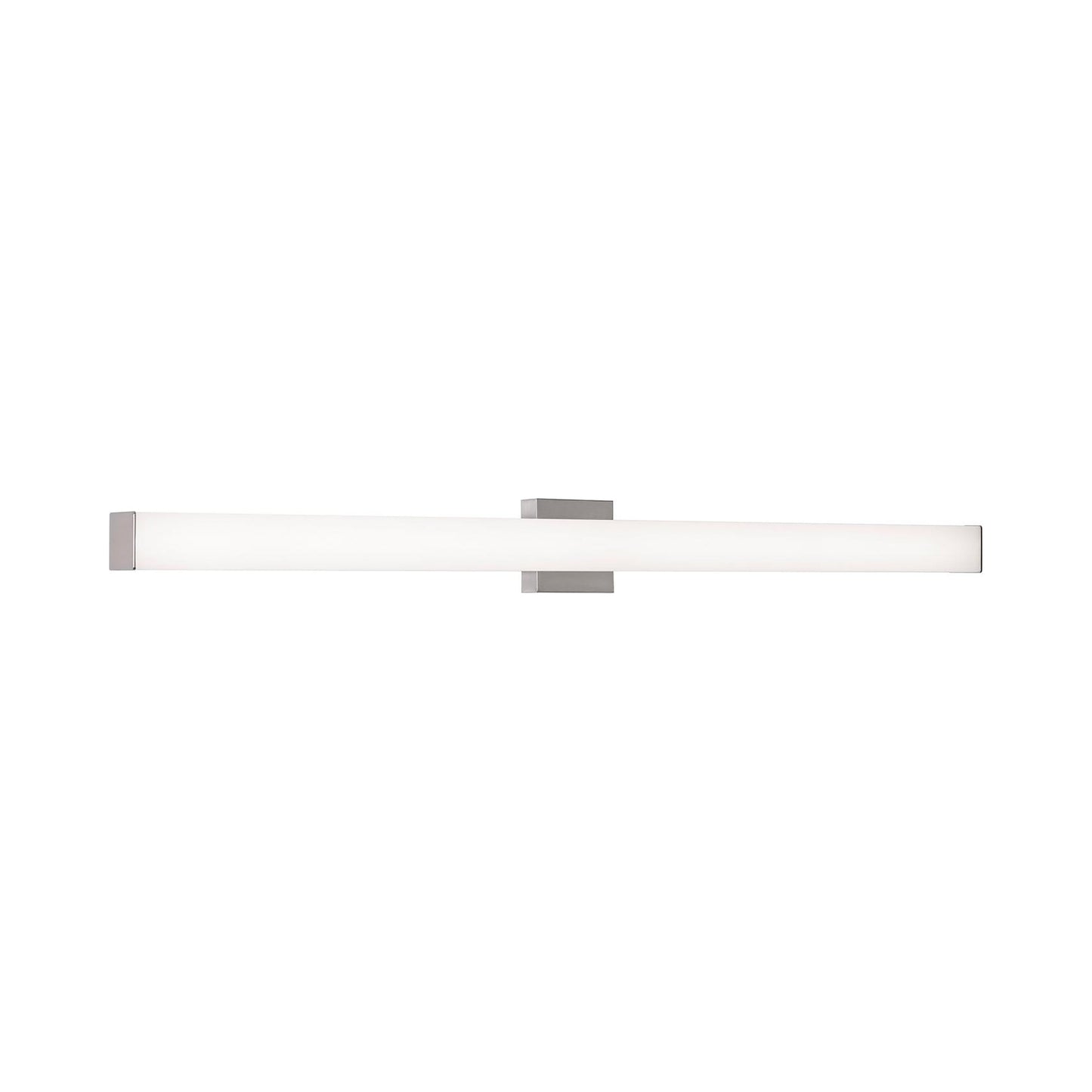 Tad LED Vanity Wall Light in Satin Nickel (48.5-Inch).