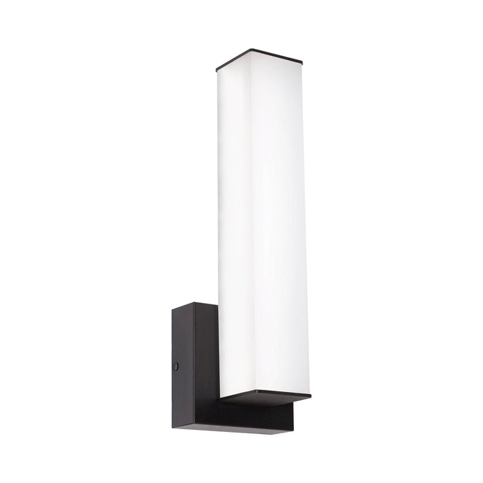Tad LED Wall Light in Black.